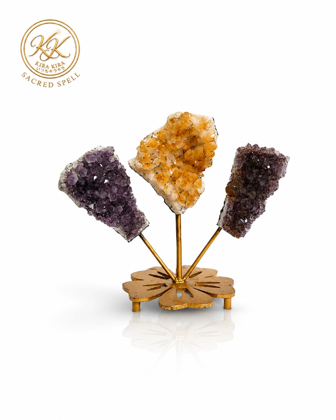 Multi-colored crystal tree